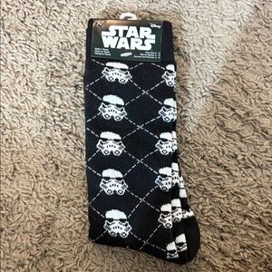 Star Wars Black and White Argyle Stormtrooper Socks